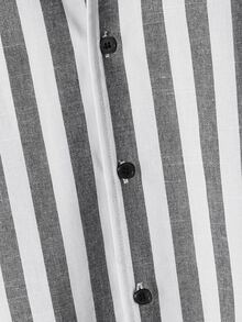 Manfinity Men Striped Print Shirt Without Tee - Multicolor - View 4