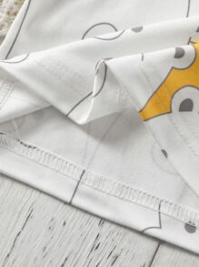 男嬰小熊印花T恤和卷邊短褲 - 彩色 - 查看 5