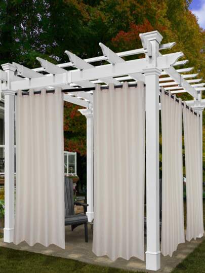 BONZER Perdele impermeabilă cu un singur panou de exterior de culoare solidă