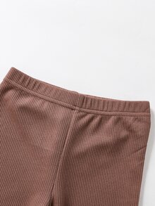 Niñas 4 piezas Shorts biker tejido de canalé - Multicolor - Ver 6