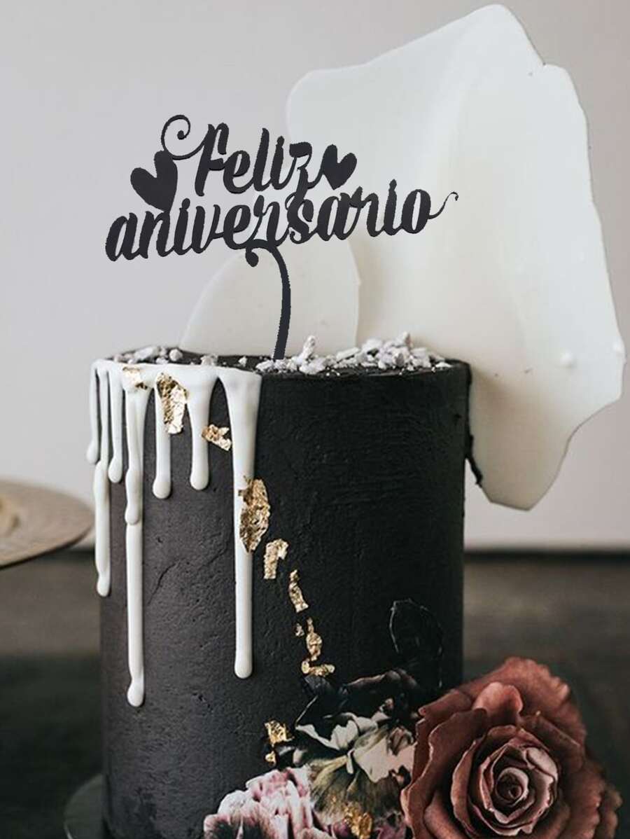 1pc Letter Design Party Cake Topper