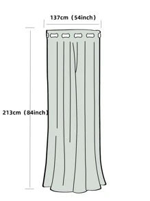 BONZER Rèm một bảng màu hỗn hợp, Rèm đơn bảng polyester trơn tối giản cho phòng ngủ và phòng khách - Màu xám đen - Xem 2