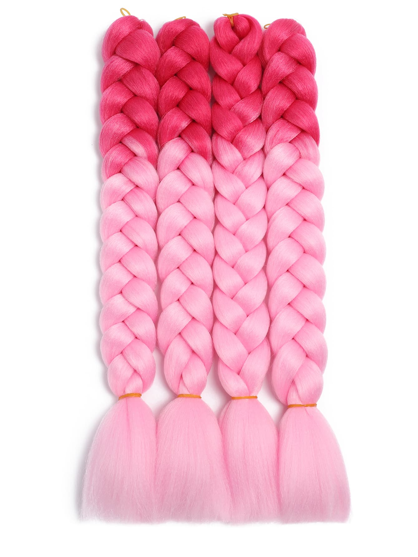 4 piezas Trenza de pelo sintético largo - Multicolor - Ver 1