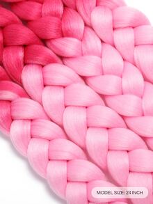 4 piezas Trenza de pelo sintético largo - Multicolor - Ver 2