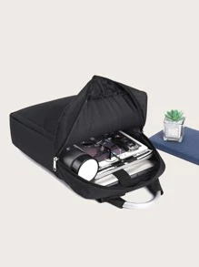 1 Túi đựng máy tính xách tay đa năng sức chứa lớn Túi đựng máy tính xách tay ba lô thông thường, dành cho trường học, công việc bình thườngTân binh, dành cho các cô gái tuổi teen, sinh viên đại học, công việc, kinh doanh, ngoài trời, du lịch, đi chơi - màu đen - Xem 1