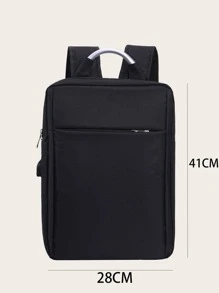 1 Túi đựng máy tính xách tay đa năng sức chứa lớn Túi đựng máy tính xách tay ba lô thông thường, dành cho trường học, công việc bình thườngTân binh, dành cho các cô gái tuổi teen, sinh viên đại học, công việc, kinh doanh, ngoài trời, du lịch, đi chơi - màu đen - Xem 3