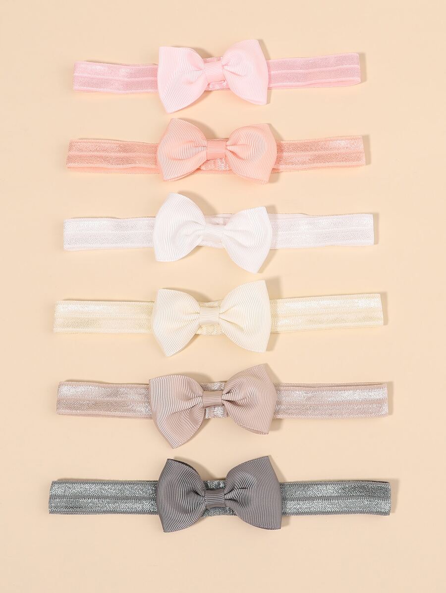 bilicaca 6pcs Baby Bow Decor Hair Band Love Valentine - Multicolor - View 1