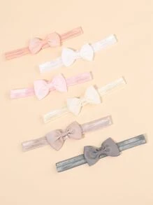 bilicaca 6pcs Baby Bow Decor Hair Band Love Valentine - Multicolor - View 3