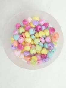 1 pieza 8mm cuenta DIY con diseño de corazón - Multicolor - Ver 1