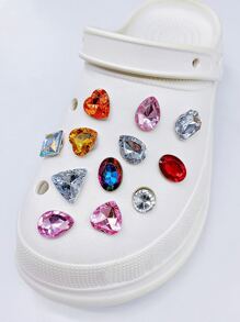 25 piezas Decoración de zapato con diseño de diamante de imitación - Multicolor - Ver 6