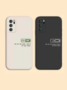 標語圖案手機殼 - 米色 - 查看 1