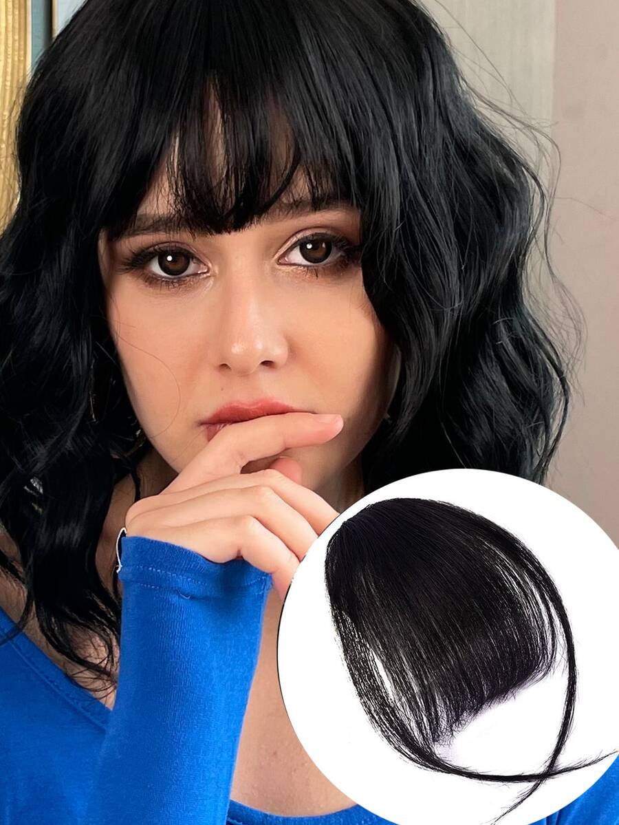 Short Straight Synthetic Hair Bangs With Sideburns