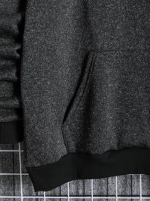 男士袋鼠口袋抽繩連帽衫