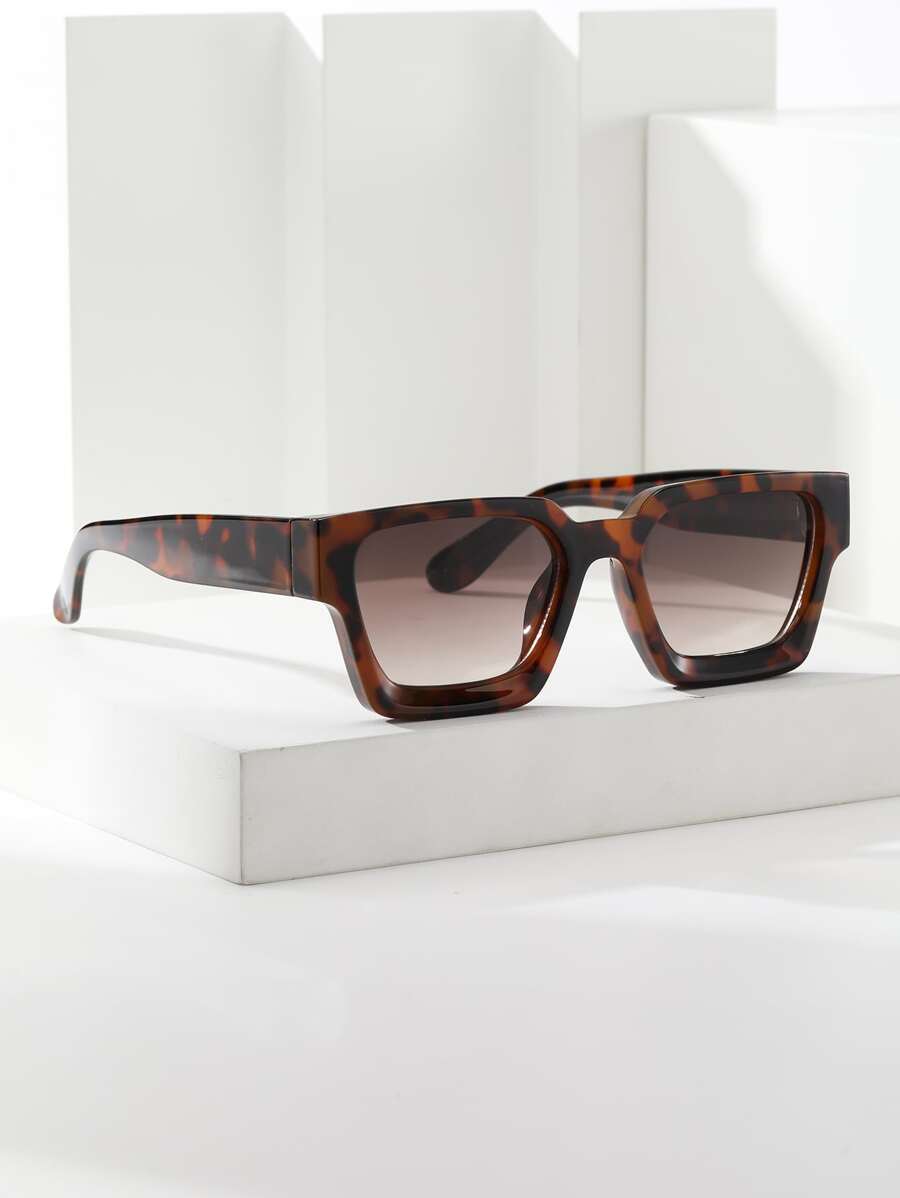 玳瑁色框架太陽眼鏡 - 漸層 - 查看 1