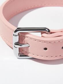 PETSIN 1pc PU Pet Collar - Baby Pink - View 6