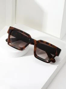 玳瑁色框架太陽眼鏡 - 漸層 - 查看 2