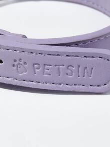 PETSIN 1入組PU皮革寵物項圈 - 紫色 - 查看 7