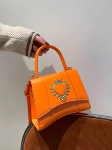 迷你熒光橙方包