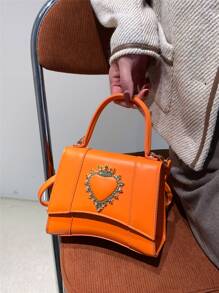 迷你熒光橙方包