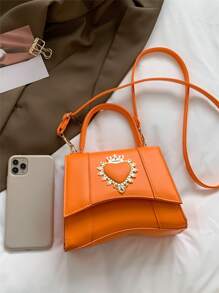 迷你熒光橙方包