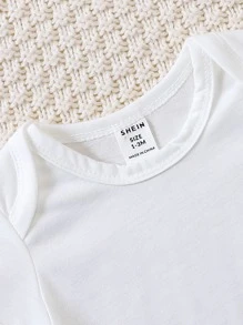 Baby 3pcs Dinosaur Print Bodysuit - Multicolor - View 3