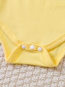 Baby 3pcs Dinosaur Print Bodysuit - Multicolor - View 8