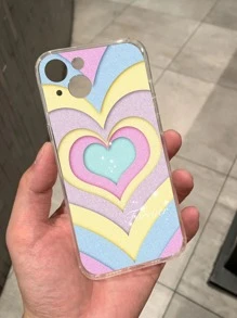 愛心圖案手機殼 - 彩色 - 查看 2