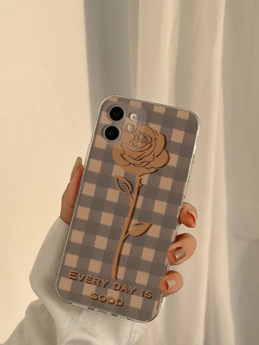 Rose Pattern Phone Case,International Version, Not The Domestic Version - Multicolor - View 1