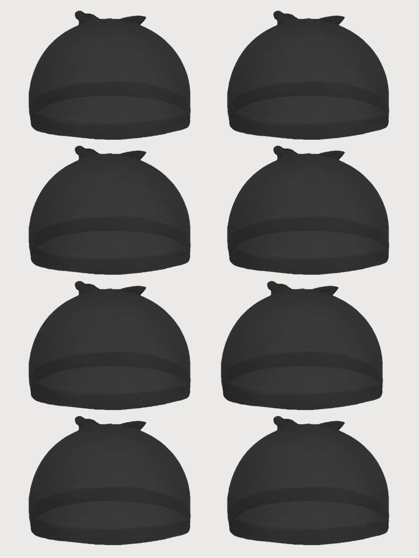 8pcs Wig Cap - Black - View 1
