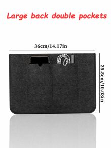 1 pieza Funda para ordenador portátil 13 pulgadas - Negro - Ver 5