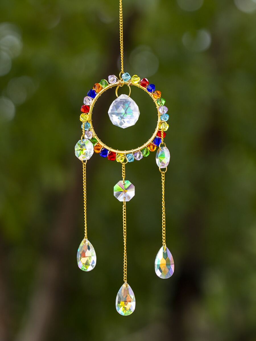 1pc Water Drop Decor Wall Hanging - Multicolor - View 1