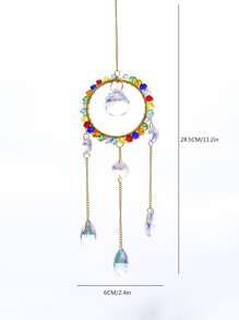 1pc Water Drop Decor Wall Hanging - Multicolor - View 4