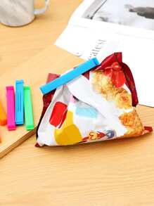 10 piezas Color aleatorio portátil nuevo almacenamiento de cocina sello para aperitivos, Clips para bolsas de sellado, abrazadera selladora, herramienta de plástico accesorio de cocina - Multicolor - Ver 7