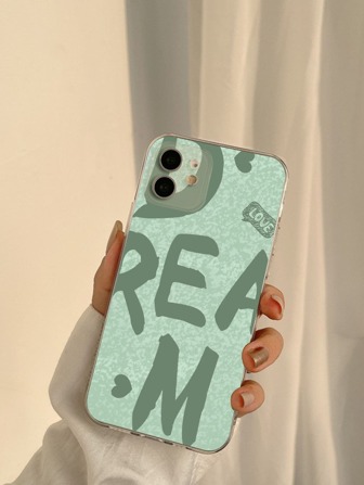Tpu Phone Case With Letter Print