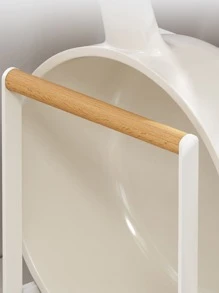 1pc Multifunction Kitchen Storage Rack - White - View 3