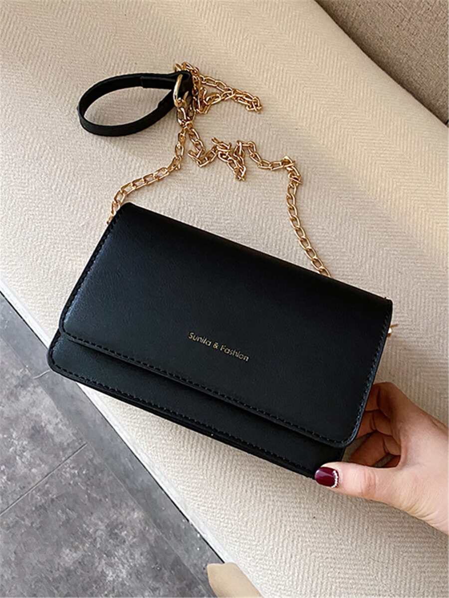 Minimalist Chic Square Bag Fashion Chain Strap Bag Versatile Small Shoulder Crossbody Bag, Popular Spring/Summer New Women Handbag Bags Tote