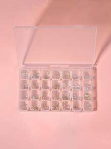1pc Clear Jewelry Storage Box - Clear - View 1