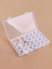 1pc Clear Jewelry Storage Box - Clear - View 5