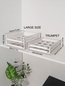 1pc Hollow Out Clothes Storage Rack  Decorations   Autumn Decor Festival Decor Room Decor Home Decor Fall Decor Bedroom Decor - White - View 6