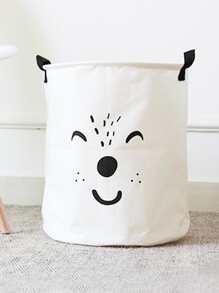 1pc Cartoon Graphic Laundry Hamper - Multicolor - View 1