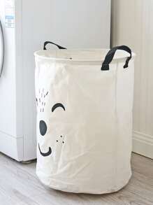 1pc Cartoon Graphic Laundry Hamper - Multicolor - View 3