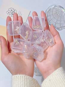 40 piezas Caja de almacenamiento de joya transparente - Blanco - Ver 1