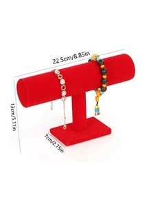 1pc Bracelet Display Stand, Bracelet Display Holder, Bangle Holder, Bangle Organization - Red - View 2
