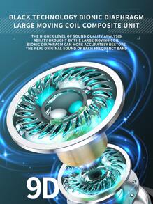 1 pieza Auricular inalámbrico juego - Negro - Ver 6