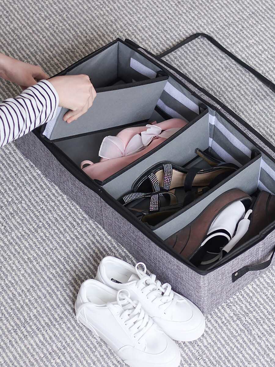 1入組可調節鞋子收納盒 - 灰色 - 查看 1