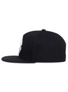 男士手掌補丁貼嘻哈帽 - 黑色 - 查看 2