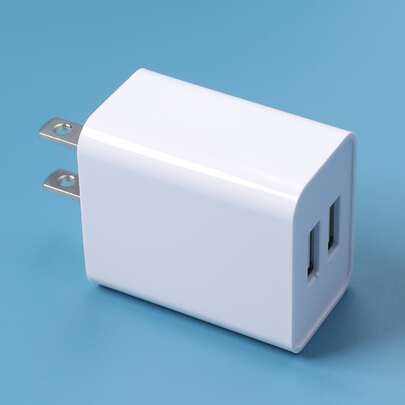 双 USB 壁式充电器适配器快速充电，适用于智能手机的双端口插头 - 美国插头兼容 16 15 14 13 12 11 Pro Max XS X SE2022 iPad，Android 手机壁挂式适用于办公室、学校、宿舍和家庭，超快速充电器兼容 ，旅行充电器插头，快速充电，适合家庭、朋友、孩子、生日、圣诞节、冬季的礼物，适合旅行、办公室、宿舍和家庭多端口 Nan