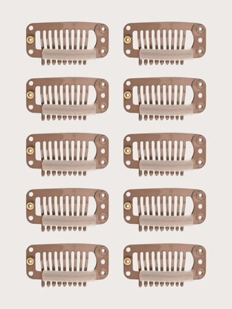10 piezas Clip Peluca en forma U