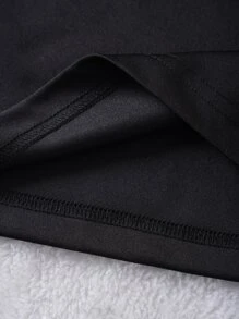 SHEIN LUNE Plus Mona Lisa Print Tee - Black - View 4