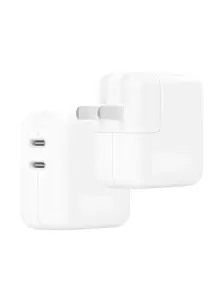 1 pieza 35W cabeza cargador rápido puerto doble - Blanco - Ver 1